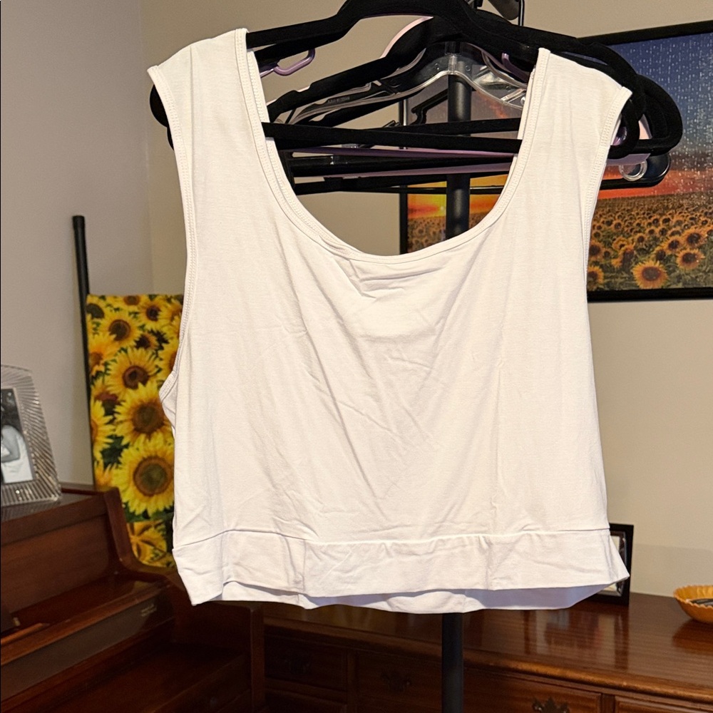 Elegant White Women's Crop Top